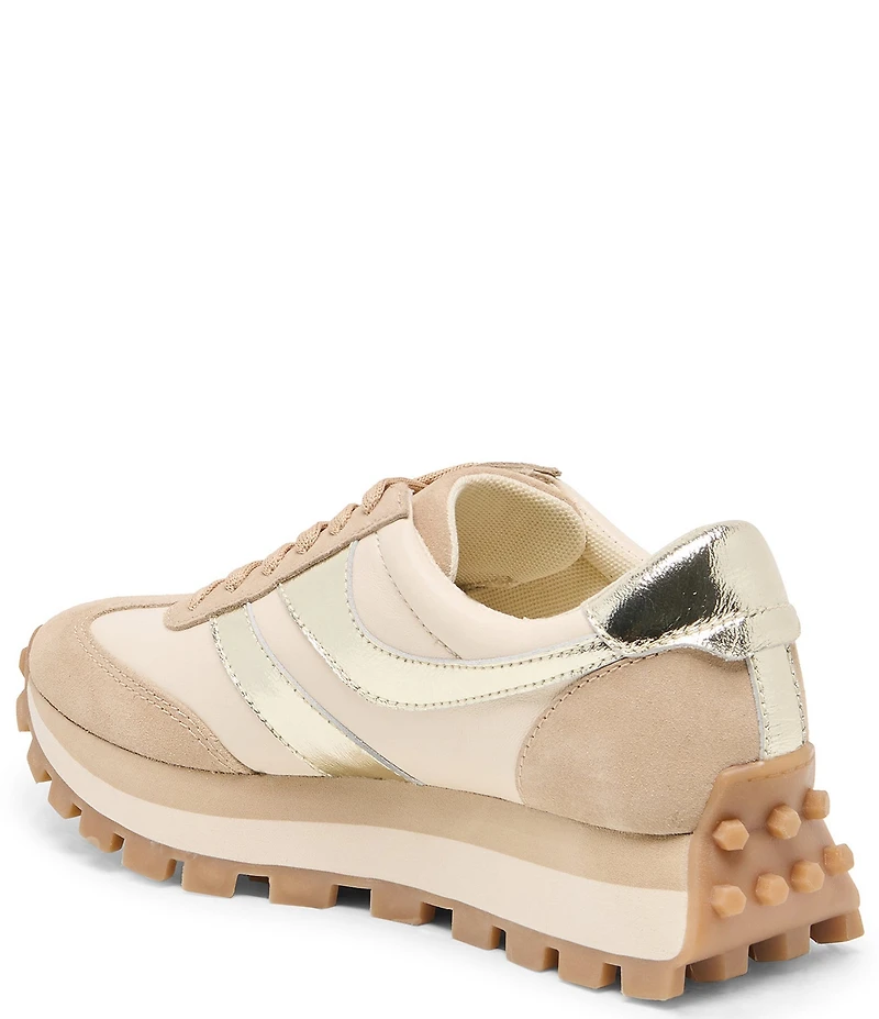 Dolce Vita Tresa Leather Lug Sole Sporty Sneakers