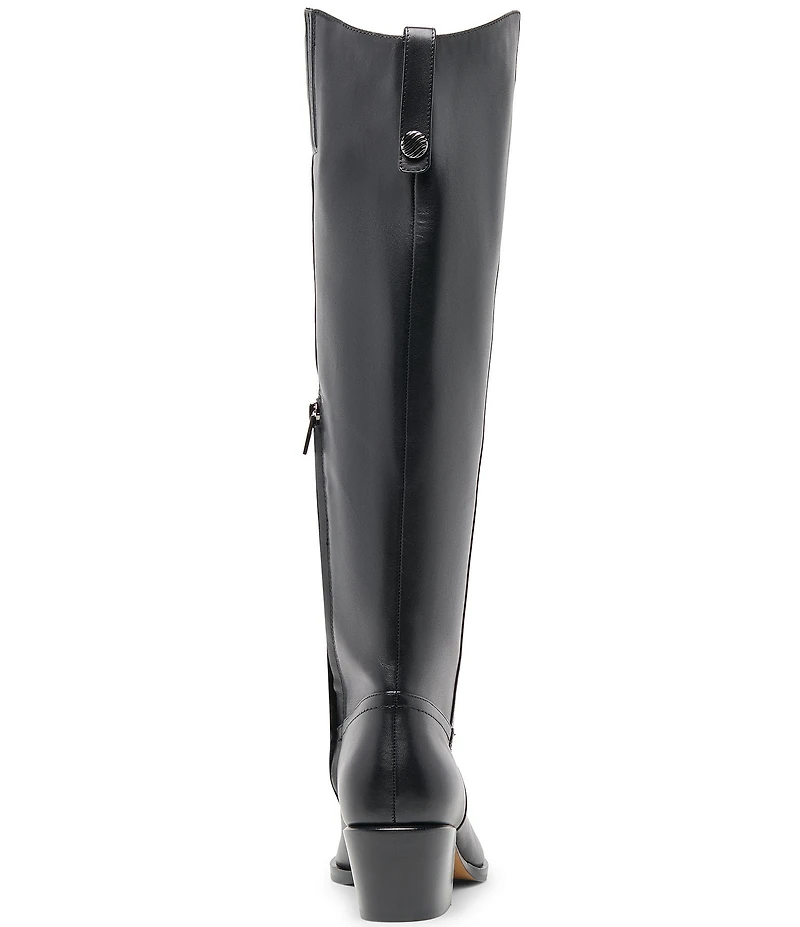 Dolce Vita Virona H2O Leather Tall Block Heel Boots