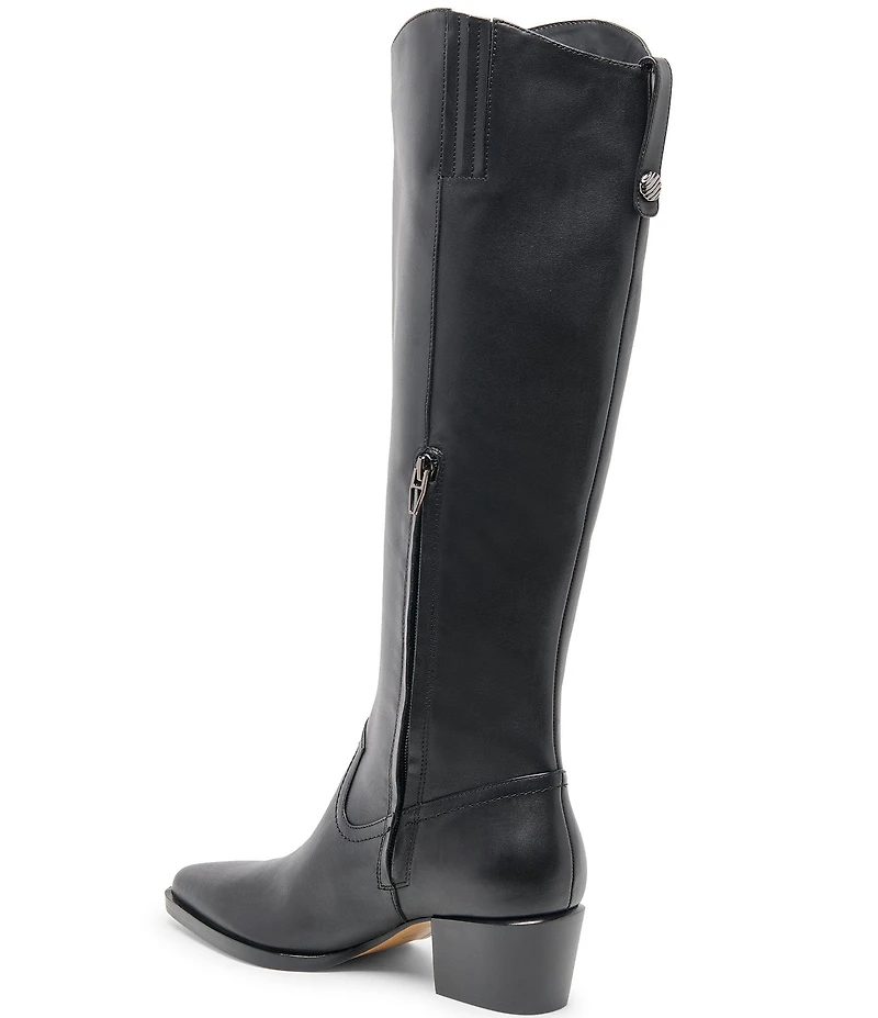Dolce Vita Virona H2O Leather Tall Block Heel Boots