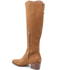 Dolce Vita Virona H2O Suede Tall Block Heel Boots