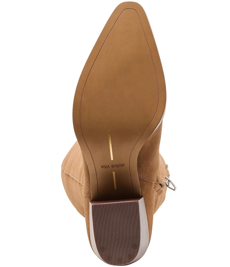 Dolce Vita Virona H2O Suede Tall Block Heel Boots