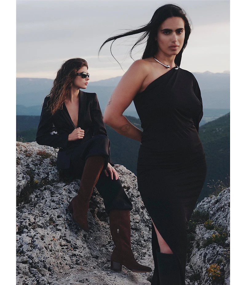 Dolce Vita Virona H2O Suede Tall Block Heel Boots