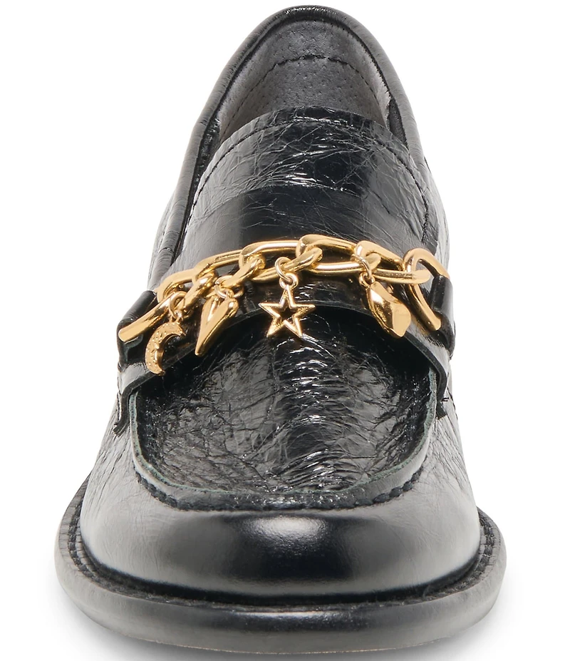 Dolce Vita Waylen Leather Charm Hardware Penny Loafers