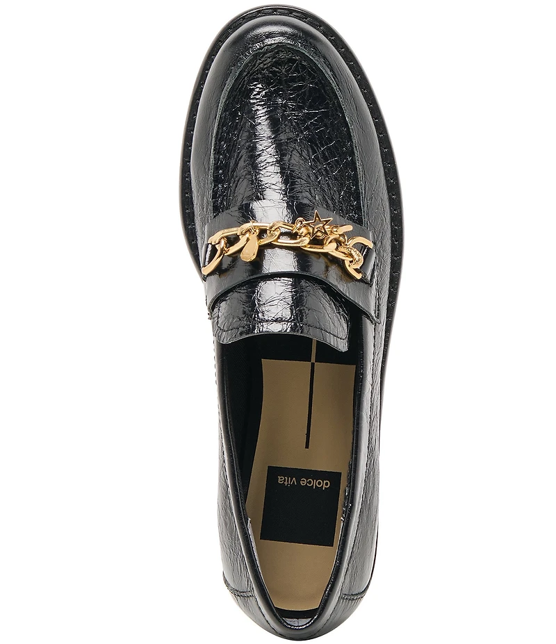 Dolce Vita Waylen Leather Charm Hardware Penny Loafers