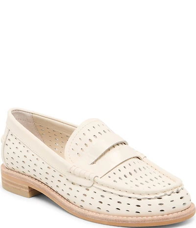 Dolce Vita Wonda Suede Perforated Penny Loafers