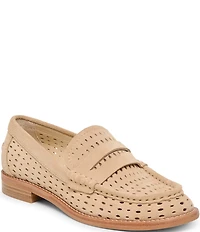 Dolce Vita Wonda Suede Perforated Penny Loafers
