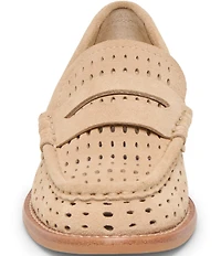 Dolce Vita Wonda Suede Perforated Penny Loafers