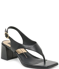 Dolce Vita Yves Leather Thong Sling Back Dress Sandals