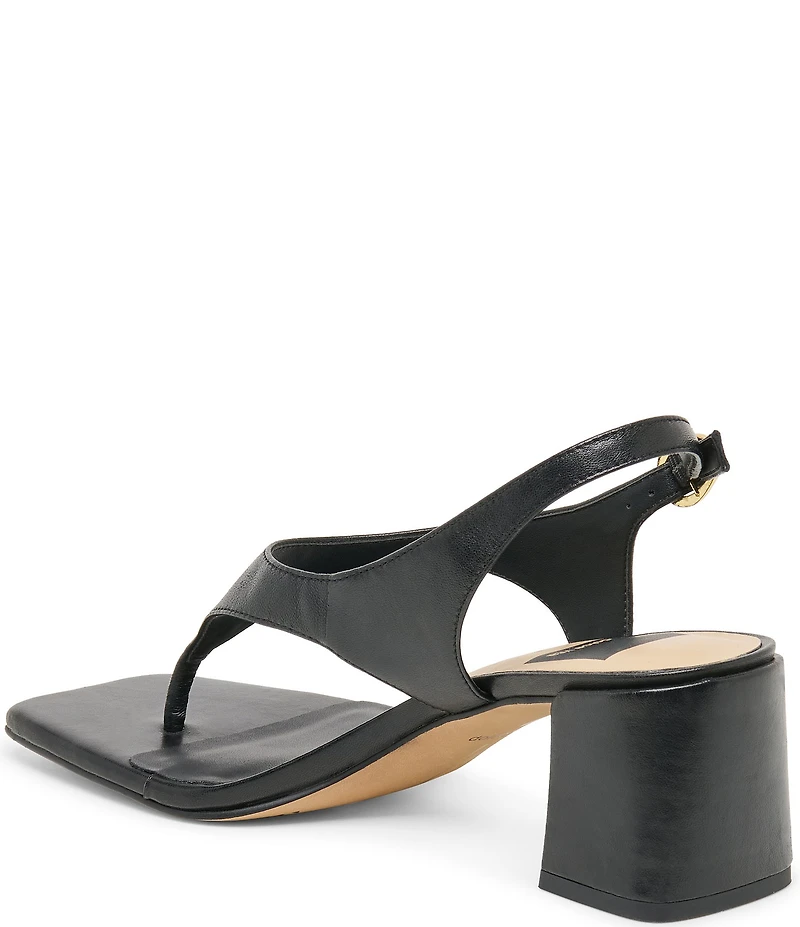 Dolce Vita Yves Leather Thong Sling Back Dress Sandals