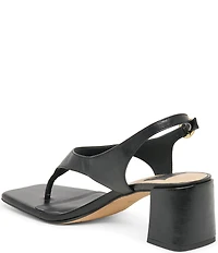 Dolce Vita Yves Leather Thong Sling Back Dress Sandals