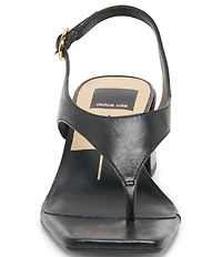 Dolce Vita Yves Leather Thong Sling Back Dress Sandals