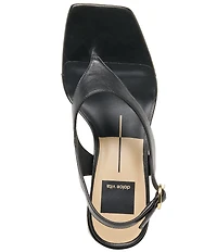 Dolce Vita Yves Leather Thong Sling Back Dress Sandals