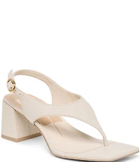 Dolce Vita Yves Leather Thong Sling Back Dress Sandals