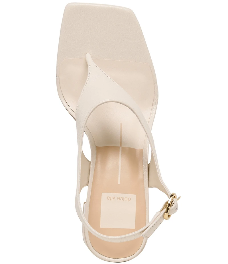 Dolce Vita Yves Leather Thong Sling Back Dress Sandals