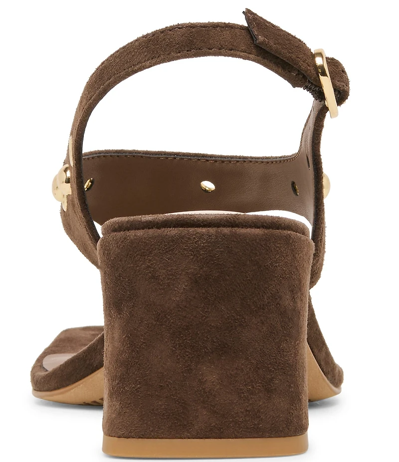 Dolce Vita Yves Stud Suede Thong Sling Back Dress Sandals