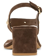 Dolce Vita Yves Stud Suede Thong Sling Back Dress Sandals