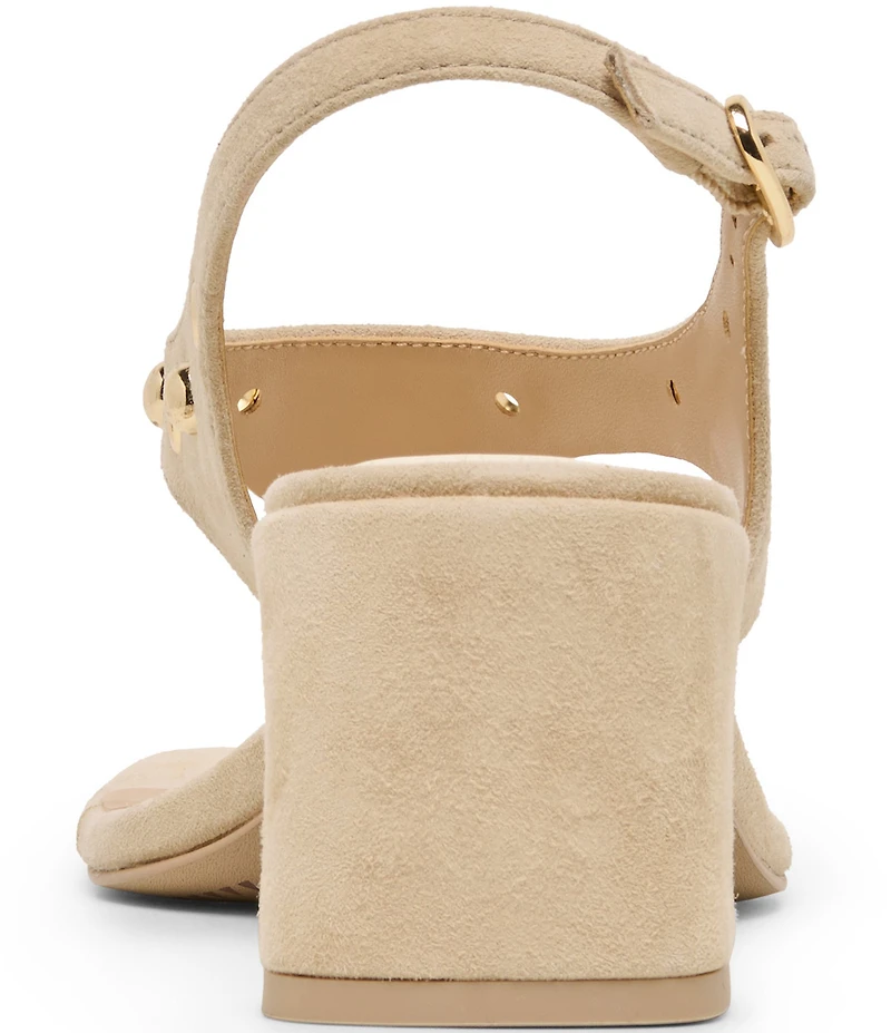 Dolce Vita Yves Stud Suede Thong Sling Back Dress Sandals