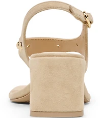 Dolce Vita Yves Stud Suede Thong Sling Back Dress Sandals