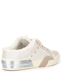 Dolce Vita Zantel Plush Leather Faux Fur Backless Mule Sneakers