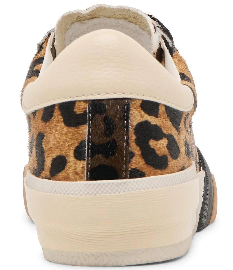 Dolce Vita Zina Leopard Print Calf Hair Sneakers