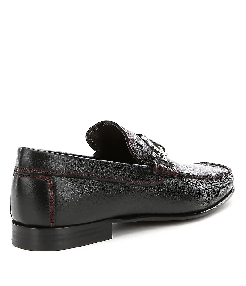 Donald Pliner Men's Dacio 2 Metal Bit Buckle Leather Loafers