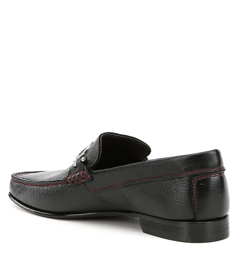 Donald Pliner Men's Dacio 2 Metal Bit Buckle Leather Loafers