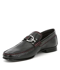 Donald Pliner Men's Dacio 2 Metal Bit Buckle Leather Loafers