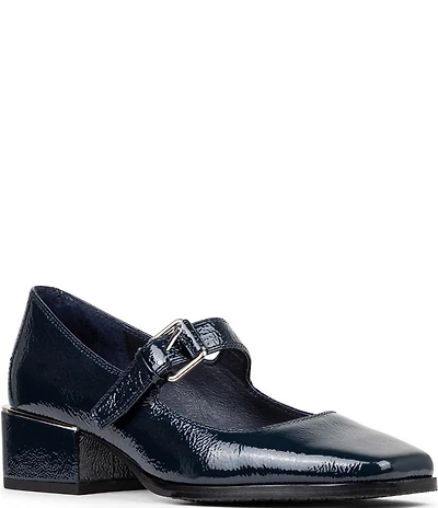 Donald Pliner Amiya Crinkle Patent Leather Mary Jane Pumps