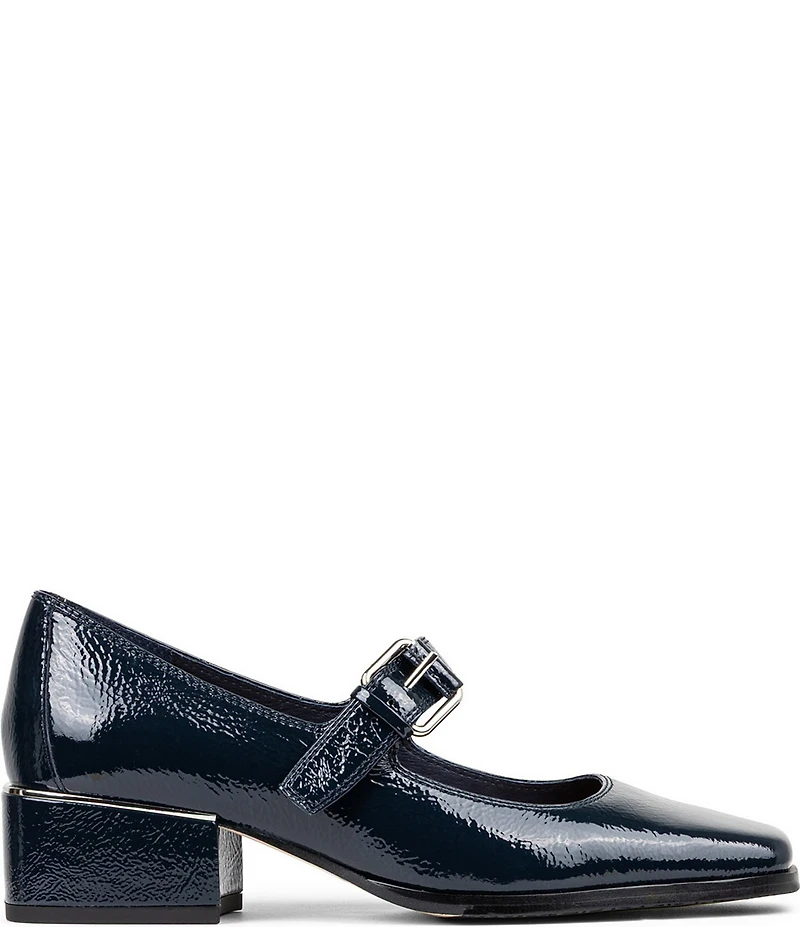 Donald Pliner Amiya Crinkle Patent Leather Mary Jane Pumps