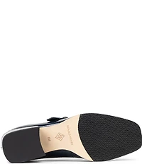 Donald Pliner Amiya Crinkle Patent Leather Mary Jane Pumps