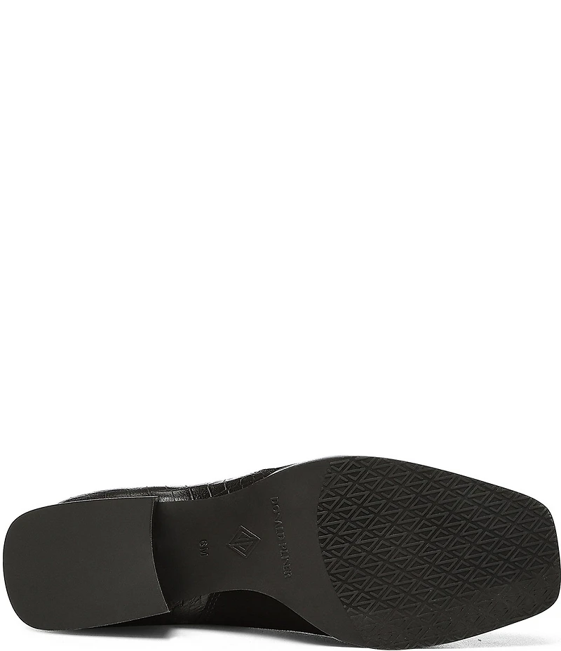 Donald Pliner Azia Suede Square Toe Block Heel Booties