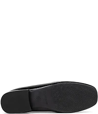 Donald Pliner Beyer Patent Leather Chain Hardware Studded Loafers