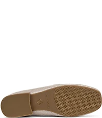 Donald Pliner Beyer Snake Embossed Leather Chain Link Hardware Studded Loafers