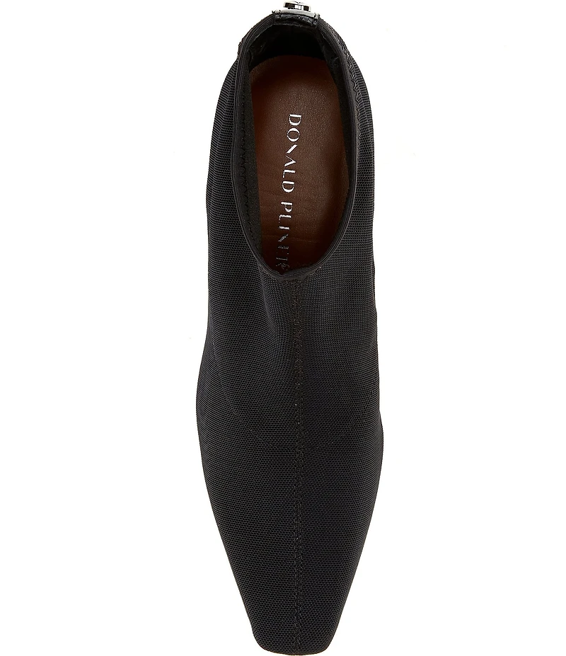 Donald Pliner Birdee Stretch Mesh Crocodile Embossed Heel Shooties