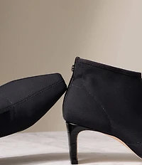 Donald Pliner Birdee Stretch Mesh Crocodile Embossed Heel Shooties