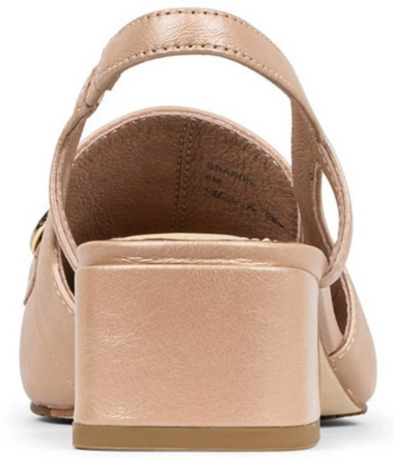 Donald Pliner Brandi Leather Bit Buckle Slingback Pumps