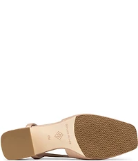 Donald Pliner Brandi Leather Bit Buckle Slingback Pumps