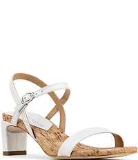 Donald Pliner Brazi Metallic Lizard Print Leather Kitten Heel Dress Sandals