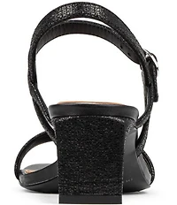 Donald Pliner Brazi Textured Leather Kitten Heel Dress Sandals