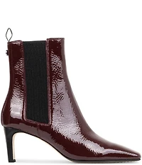 Donald Pliner Brittinie Crinkle Patent Leather Chelsea Dress Booties