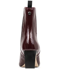 Donald Pliner Brittinie Crinkle Patent Leather Chelsea Dress Booties