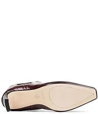 Donald Pliner Brittinie Crinkle Patent Leather Chelsea Dress Booties