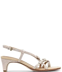 Donald Pliner Daffney Leather Slingback Block Heel Sandals