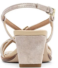 Donald Pliner Daffney Leather Slingback Block Heel Sandals