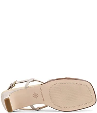 Donald Pliner Daffney Leather Slingback Block Heel Sandals