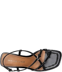 Donald Pliner Daffney Leather Slingback Croco Heel Sandals