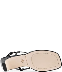 Donald Pliner Daffney Leather Slingback Croco Heel Sandals