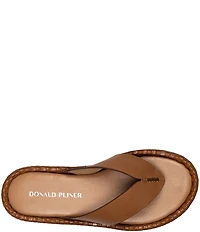 Donald Pliner Dasara Leather Woven Platform Thong Sandals