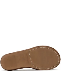 Donald Pliner Dasara Leather Woven Platform Thong Sandals