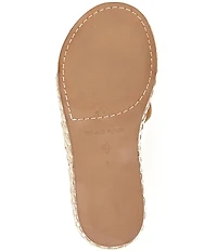 Donald Pliner Dasara Leather Woven Platform Thong Sandals